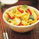 Stir-Fry Noodles with Chicken and Macadamias