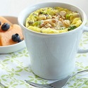 Microwave Veggie Nut Coffee Cup Scramble